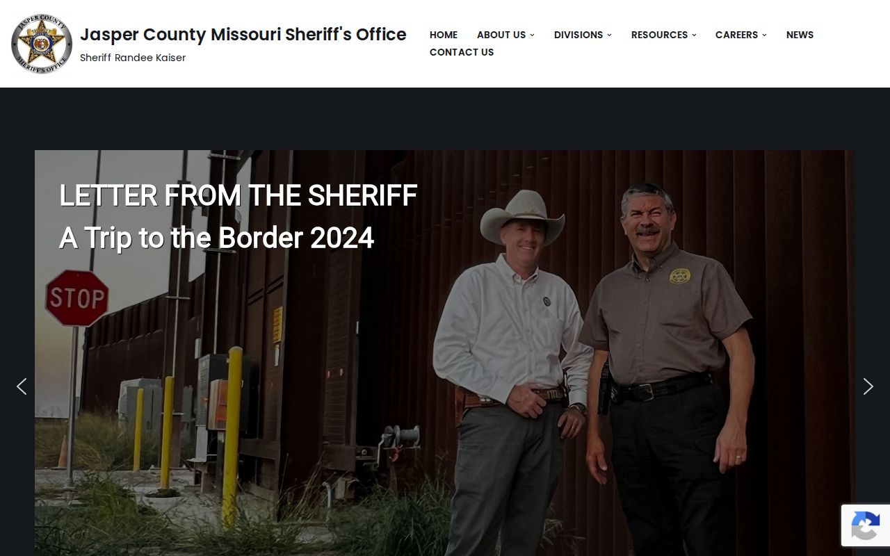 Jasper County arrest history Sheriff Office homepage