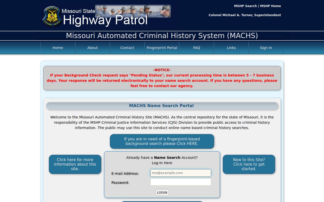 Jasper County criminal record MACHS name search