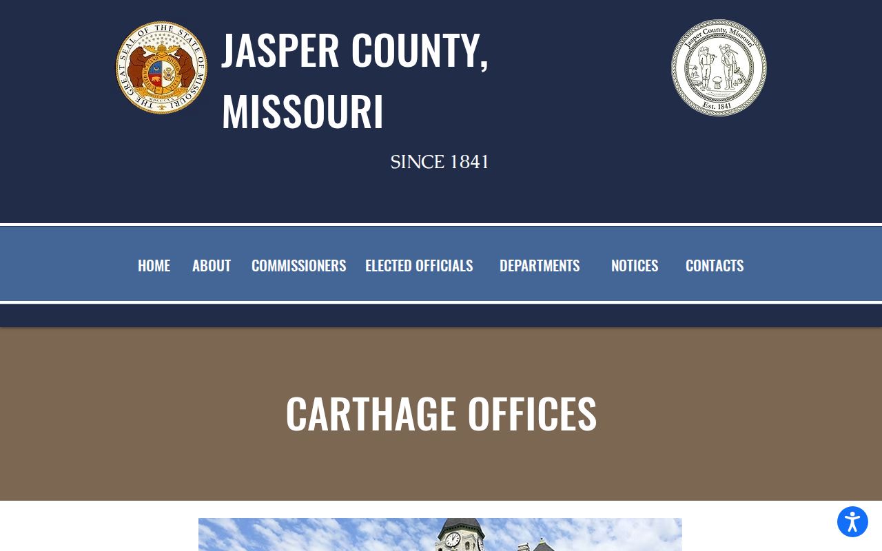 Jasper County criminal record Carthage offices